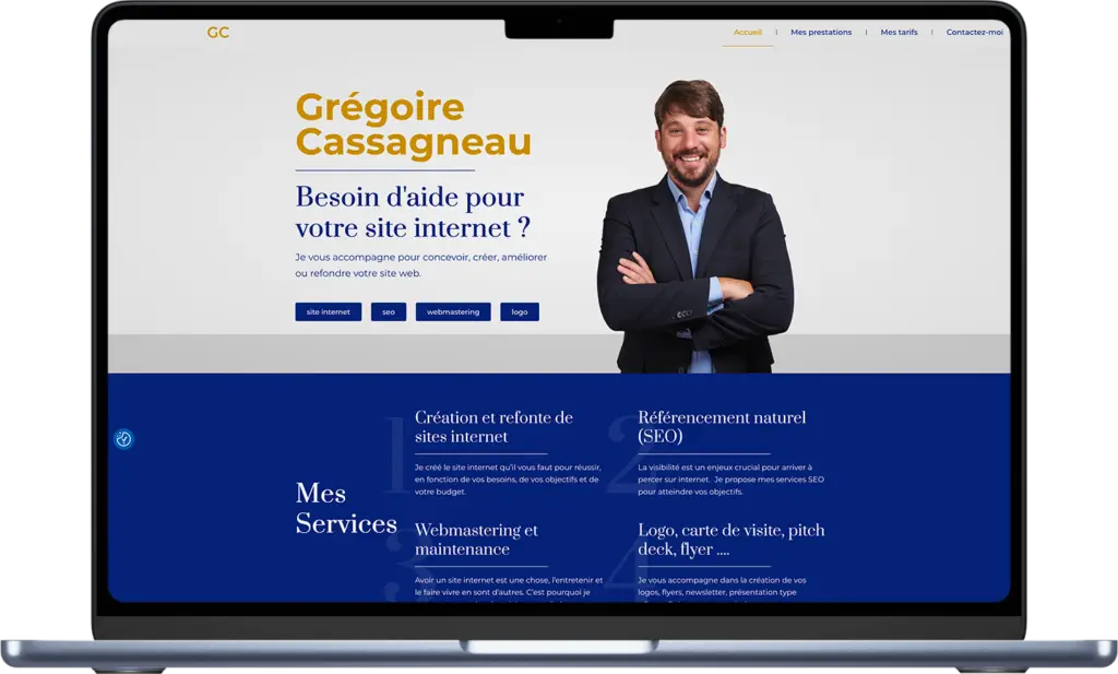 création de site internet Grégoire CASSAGNEAU